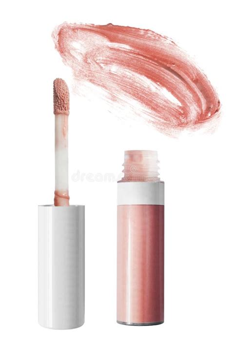 Nude Lip Gloss Isolated Stock Image Image Of Stain