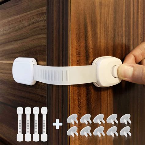 Cabinet Locks Child Safety Strap Locks 410 Pack