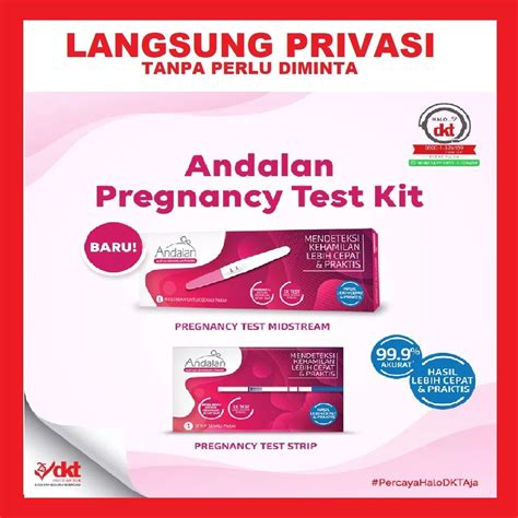 Jual Andalan Pregnancy Test Alat Tes Kehamilan Pribadi Cepat Akurat