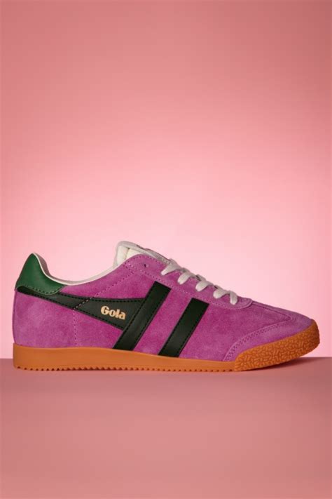 Gola Gola Elan Suede Sneakers in Fuchsia | Shop at Topvintage