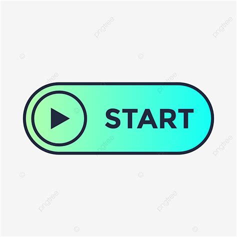 Start Button Clipart Vector Start Button With Gradient And Icon