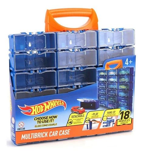 Brinquedo Hot Wheels Maleta Porta Carrinho Modular Fun Game Esportes Divers O