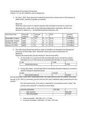 Intermediate Accounting Ii Homework Chapter Docx Intermediate