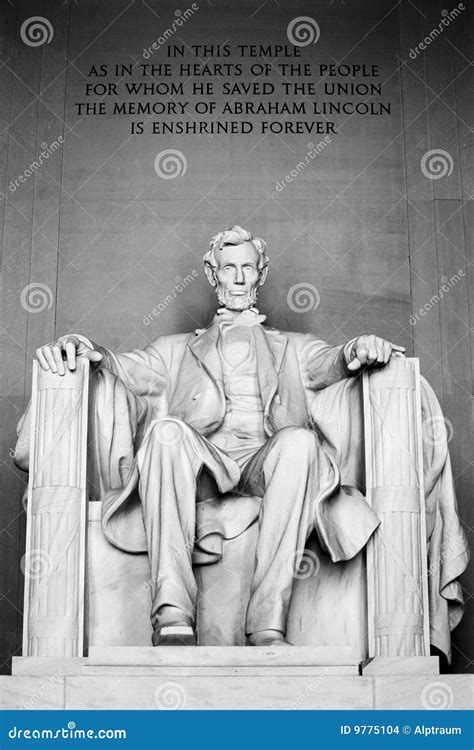 Abraham Lincoln Memorial Washington DC Stock Photo - Image of statue ...