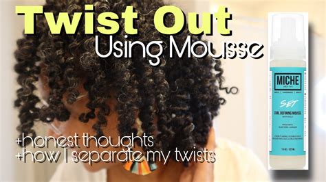 Defined Twist Out Using The New Miche Set Curl Defining Mousse Hair Vlog Chat Ep 30