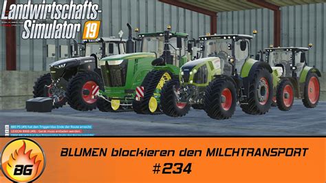 Ls Nf Marsch Fach Blumen Blockieren Den Milchtransport