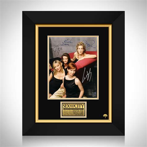 Sex The City Cast Photo Limited Signature Edition Custom Frame Rare T