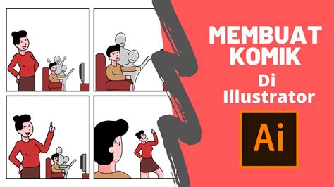 Cara Mudah Membuat Komik Di Adobe Illustrator 02 Youtube