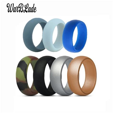 6 12 Size Hypoallergenic Crossfit Flexible Rubber Rings 8mm Food Grade Fda Silicone Finger Ring