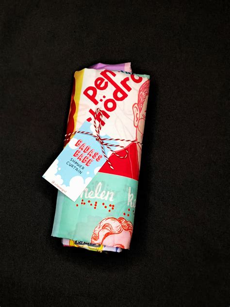 Julie Van Grol Badass Babe Shower Curtain