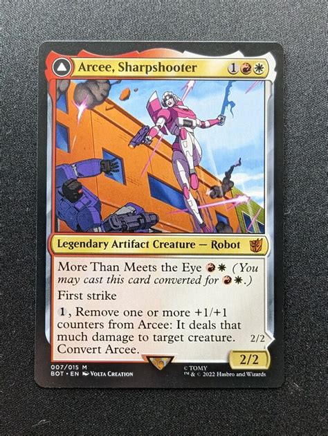 Magic The Gathering Arcee Acrobatic Coupe Sharpshooter Transformers