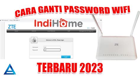 Cara Cepat Ganti Password Wifi Indihome Modem ZTE Terbaru 2023 YouTube