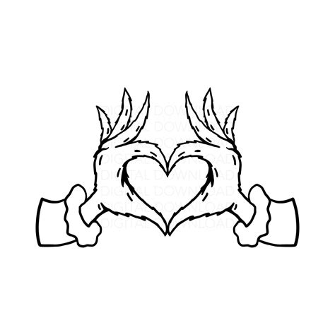 Printable Grinch Heart - Calendar Productivity Hacks
