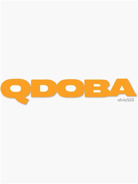 "Qdoba" Sticker for Sale by olivia918 | Redbubble