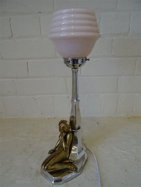 Antiques Atlas Art Deco Nude Figurine Table Lamp