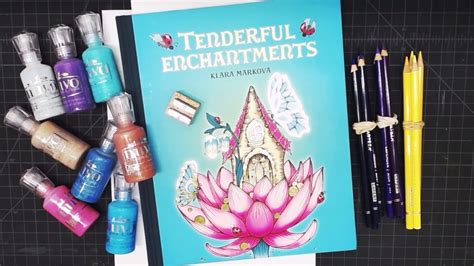 Coloring In Tenderful Enchantments By Klara Markova Youtube