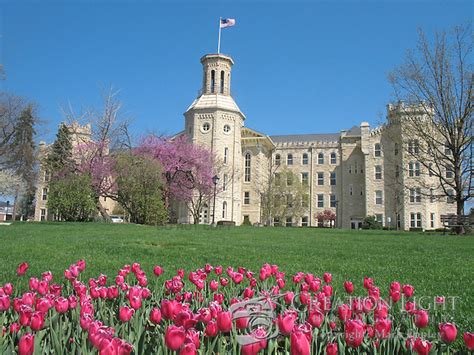 Wheaton College - Blanchard Hall in the Spring | Creation Light Photography