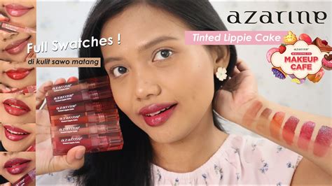 Azarine Tinted Lippie Cake Lip Tint Full Swatches Di Kulit Sawo Matang