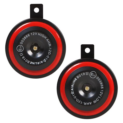 Сигнал звуковой дисковый 100мм 335/400Гц 110дБ 12В LOW/HIGH, кмпл. 2 шт ...