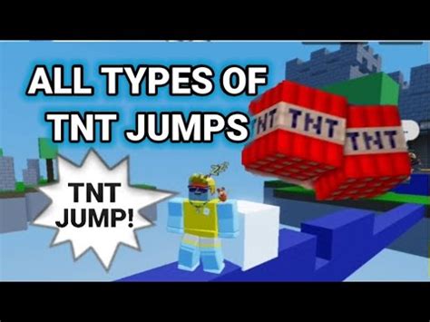 All Types Of Tnt Jumps In Roblox Bedwars Single Double Triple