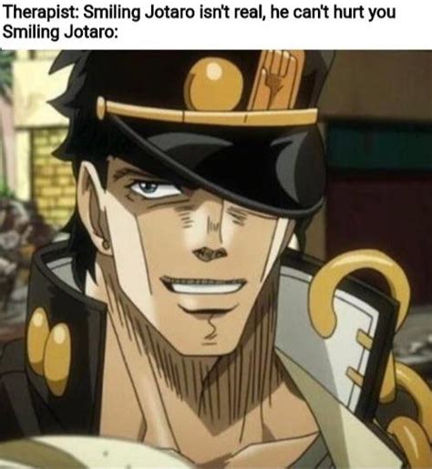 Smiling Jotaro Rshitpostcrusaders