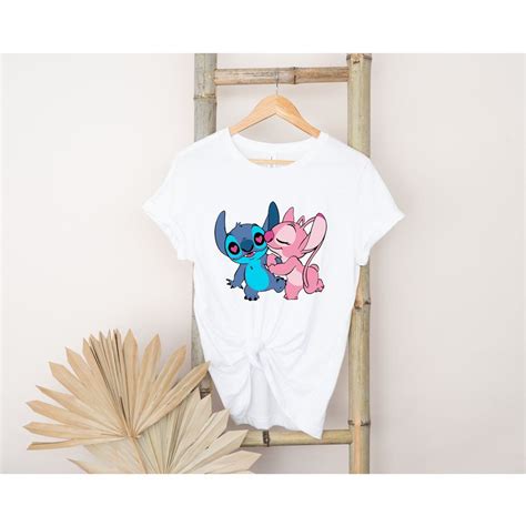 Stitch Shirt Disney Stitch And Angel Shirt Lilo And Stitch Shirt Cute Disney Couple Shirt