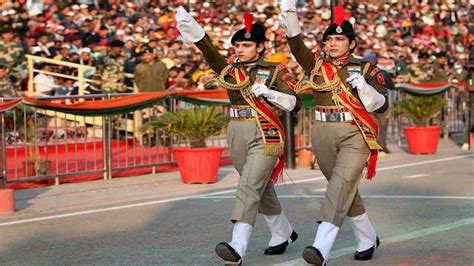 Republic Day 2024 An All Women Tri Services Contingent Taking Part In Parade First Time