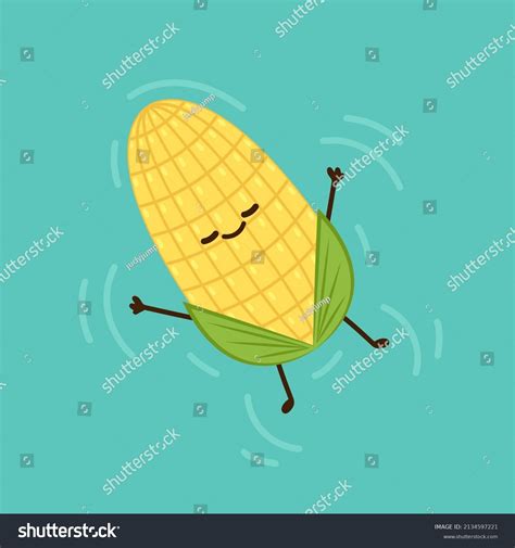 Corn Vector Corn Character Design Corn Stock Vector Royalty Free
