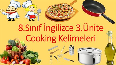 8 Sınıf İngilizce 3 Ünite Cooking Kitchen Kelimeleri Youtube