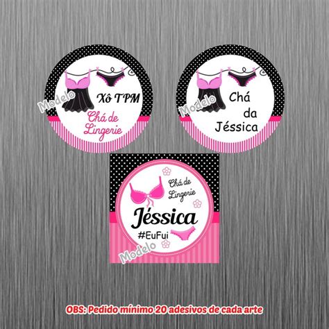 Adesivo Latinha Ch De Lingerie Elo Produtos Especiais
