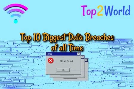 Top Biggest Data Breaches Of All Time Top World