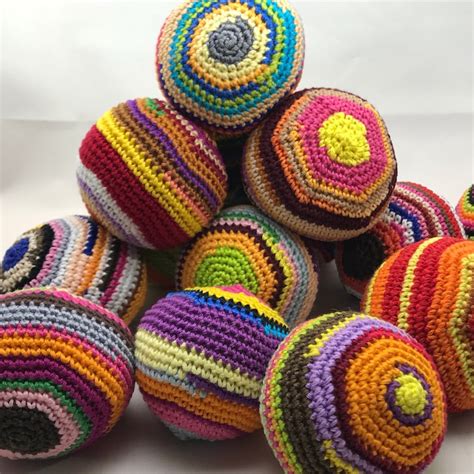Grab Bag Colorful Rainbow HACKY SACK Juggling Ball Cat Toy Bean Bag