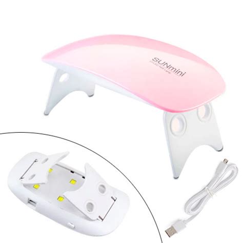 УФ-лампа для сушки, наращивания гелевых ногтей SUN Mini 6Вт LED+UV USB ...