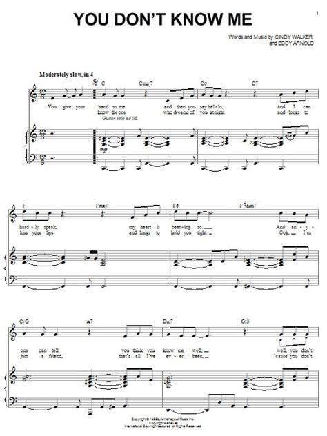 Michael Buble You Don T Know Me Digital Sheet Music By Michael Buble