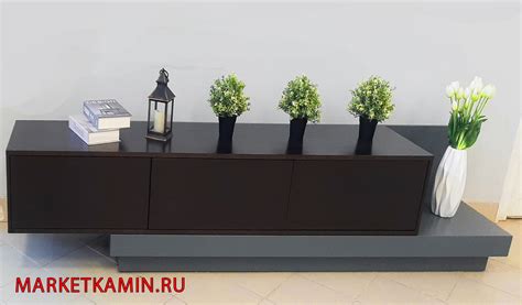 » ТВ-тумба № 9 Трансформер с раздвижным корпусом и ящиками (венге/серый ...