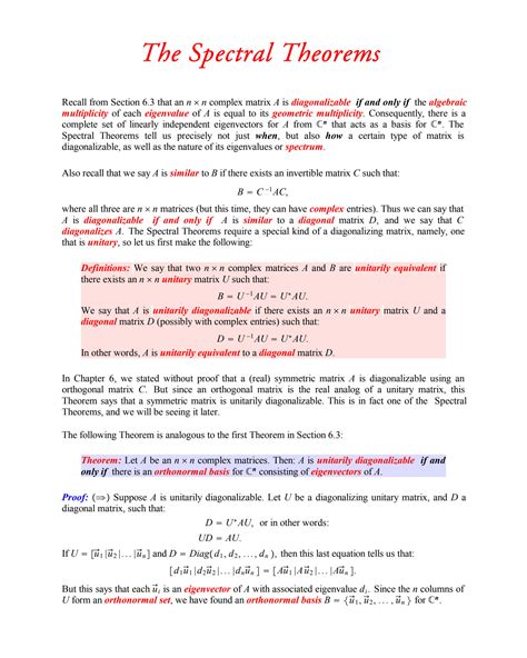 SOLUTION Schurs Lemma And The Spectral Theorems Exercises Studypool