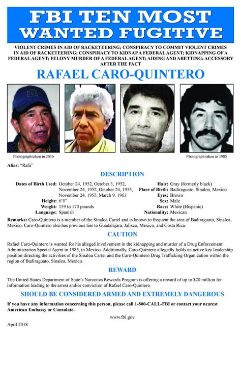 Rafael Caro Quintero “el Narco De Narcos” Cómo Ha Evadido Su