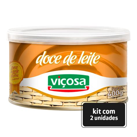 Kit 2 Doce de Leite Viçosa Lata 400g RB Amore Shop