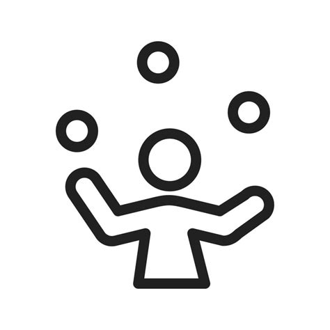 Ball Juggling Icon 7569498 Vector Art At Vecteezy