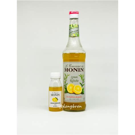 Jual Sirup Monin Lemon Rantcho Repack 100ml Monin Syrup Lemon Rantcho