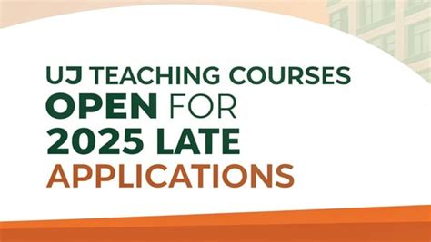 Uj Teaching Courses Open For 2025 Late Applications · Varsity Wise🎓