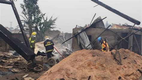 Gas Explosion In Lagos Today Iju Ishaga Gas Tank Truck Fire Outbreak