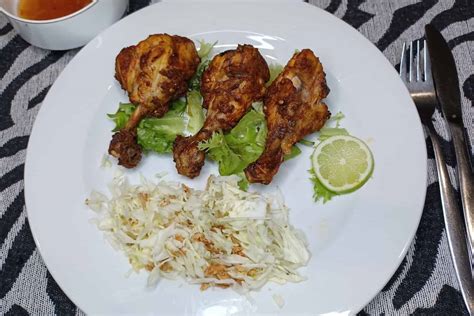 Tandoori Chicken Drumstick with Peach Chutney - Hangry Recipes