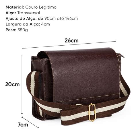 Bolsa Em Couro Leg Timo Feminina Transversal Val Ncia Menegatti Couro