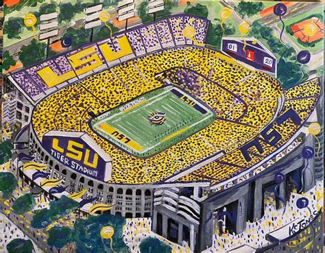 Tiger Stadium 11 X 14 Signed Print LSU College Football Baton Rouge ...