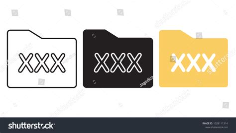 Porn Icon Set Vector Stock Vector Royalty Free 1028111314 Shutterstock