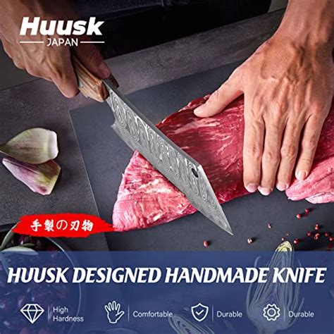 Huusk Japan Knife Hand Forged Meat Cleaver Knifejapanese Kitchen Knife