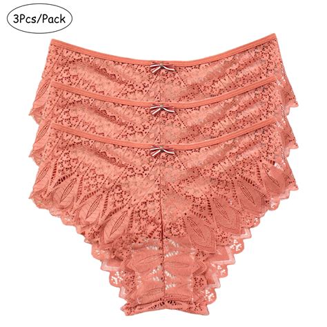 Alkepwun Pack Sexy Underwear For Women Lace Criss Cross Bikini