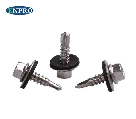 Din7504k Hex Head Self Drilling Screw With Epdm Washer China Screw