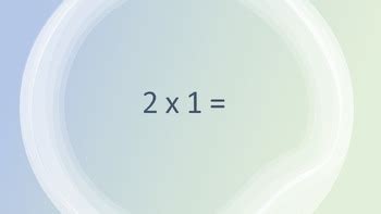 Exercise Times 1 Times Table (Multiplication Facts) by Teach Guide Grow